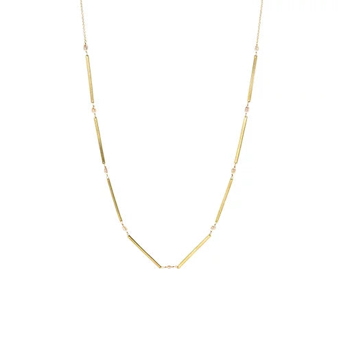 Pearl Bar Necklace - Long