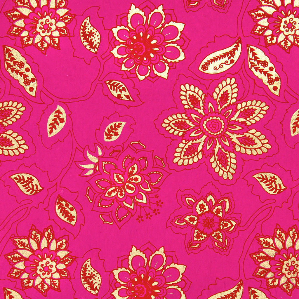 Dahlia Gift Wrap Hot Pink