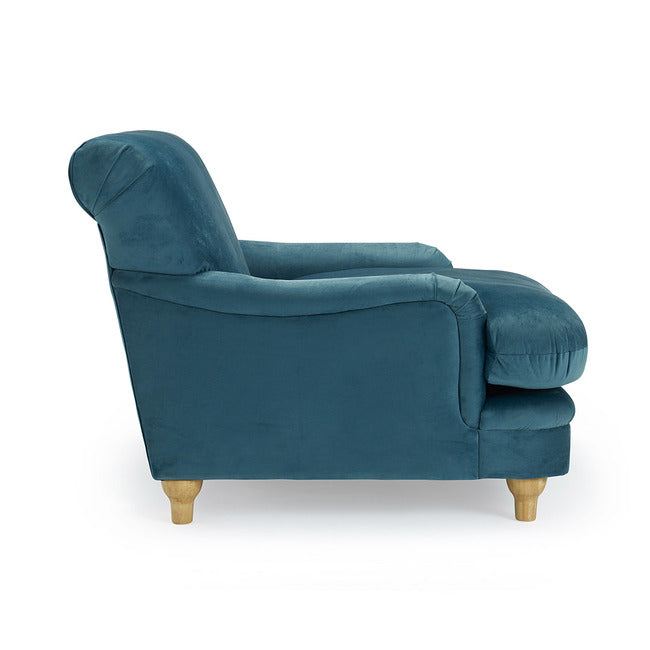 Ploughman Chair in Peacock Blue