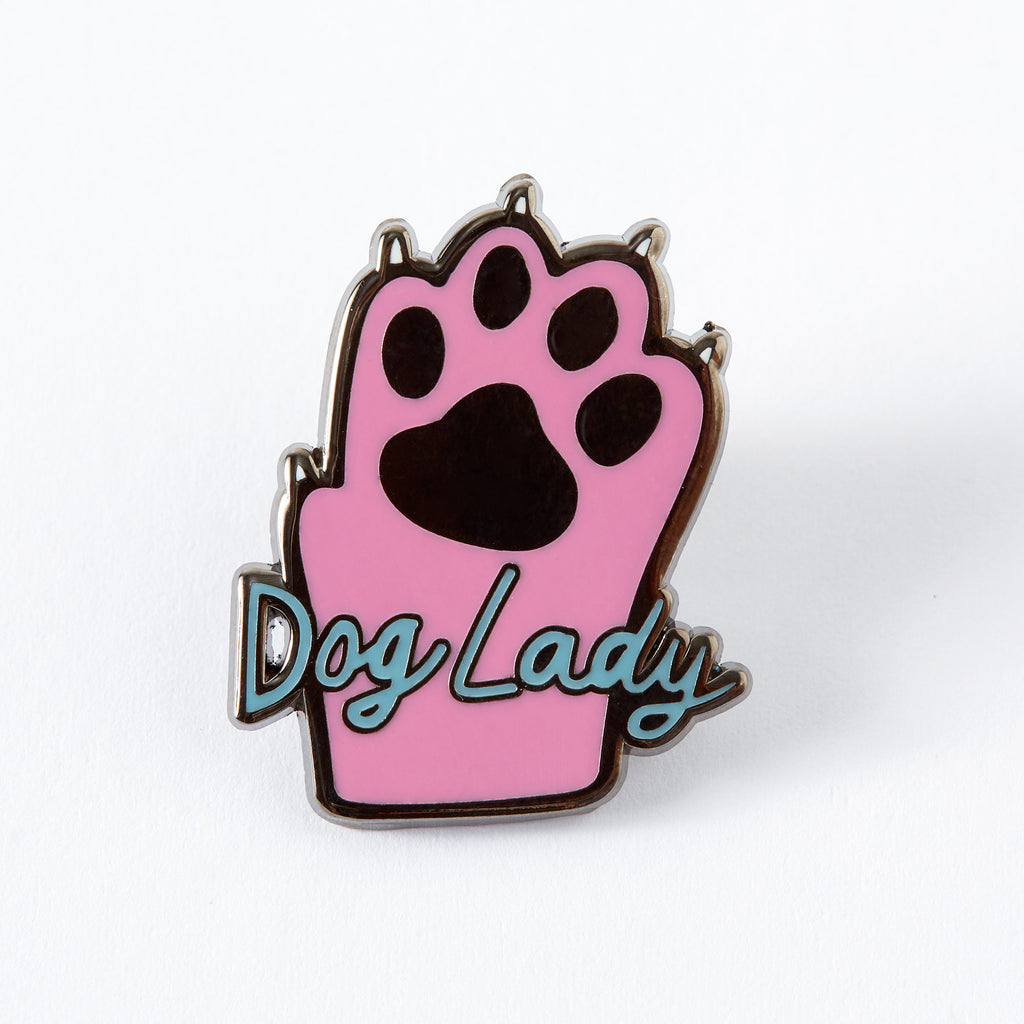 Dog Lady Enamel Pin