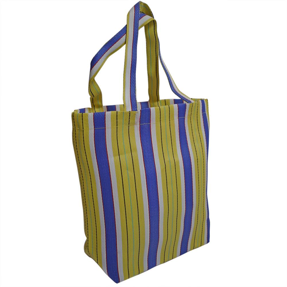 Purple and Yellow Shopper Bag made from Recycled Plastic Purple and Yellow