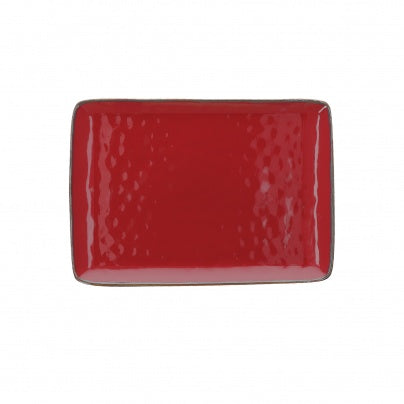 Brightly Coloured Ceramic Tray (27 x 19) Red