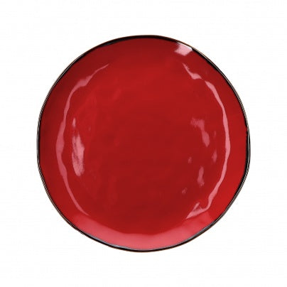 Brightly Coloured Ceramic Platter Red