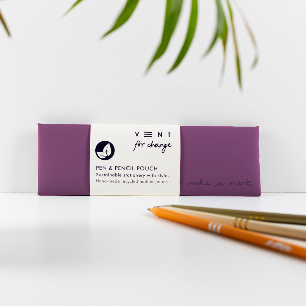 ReLeather Make a Mark Pen Pouch Purple
