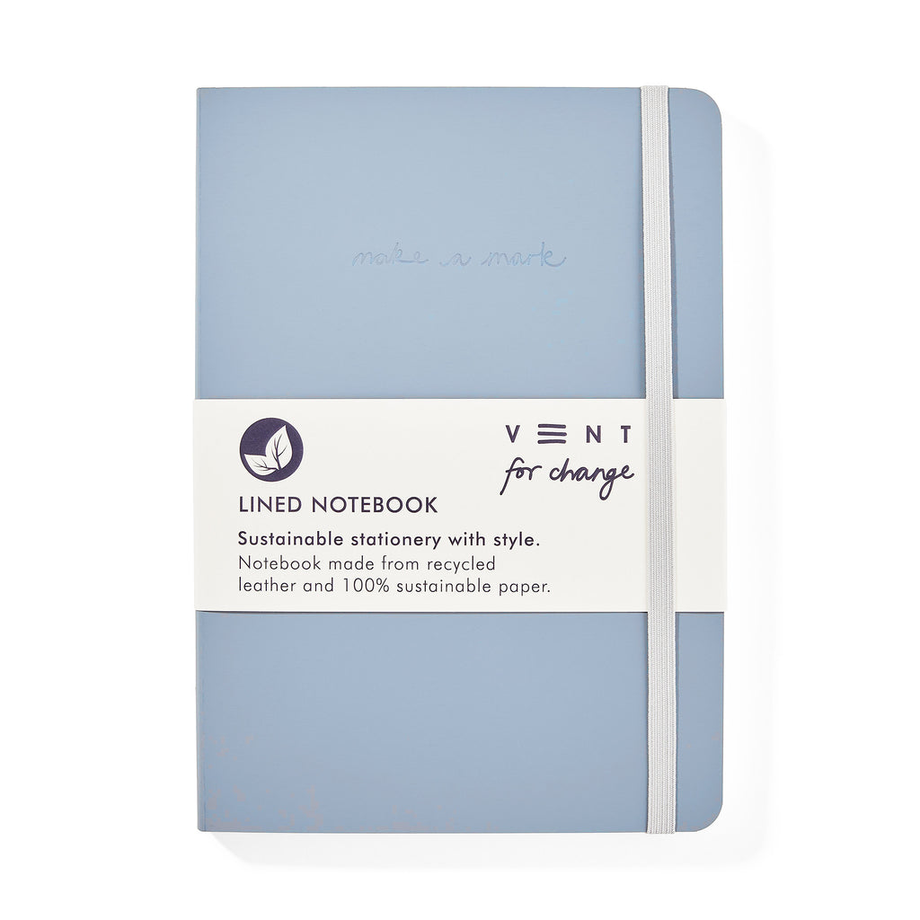 'Make a Mark' A5 Leather Notebook Blue