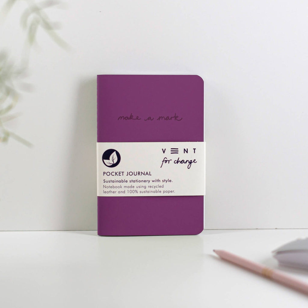 'Make a Mark' Pocket Journal Purple