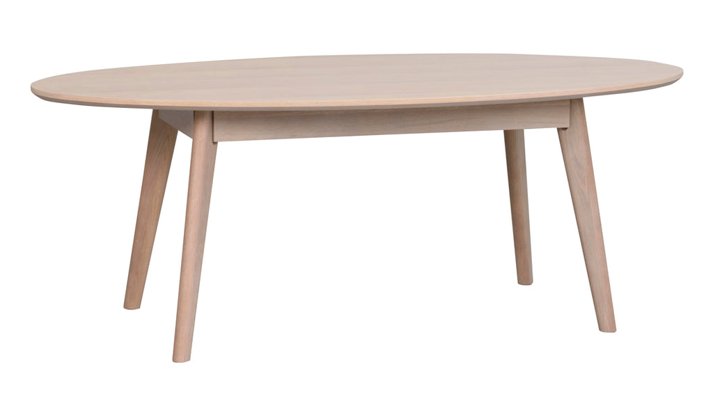 Rowico Yumi Whitewash Oval Coffee Table H48 x W130 x D65 cm.