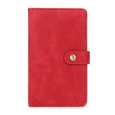 Faux Leather Clutch Bag/Purse Red