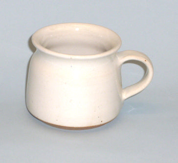 Hand Thrown Ceramic Espresso Mug White Matte