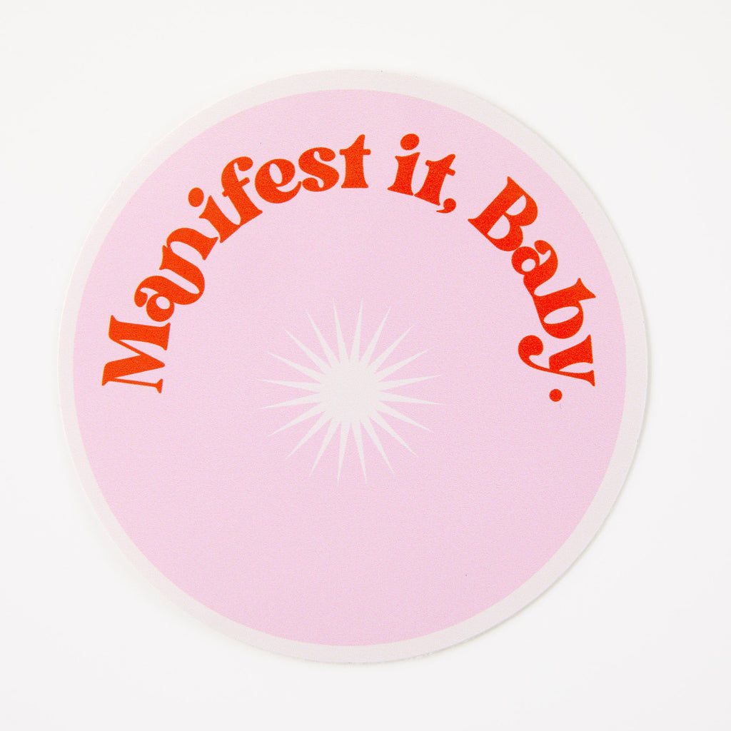 Manifest It Baby Vinyl Sticker