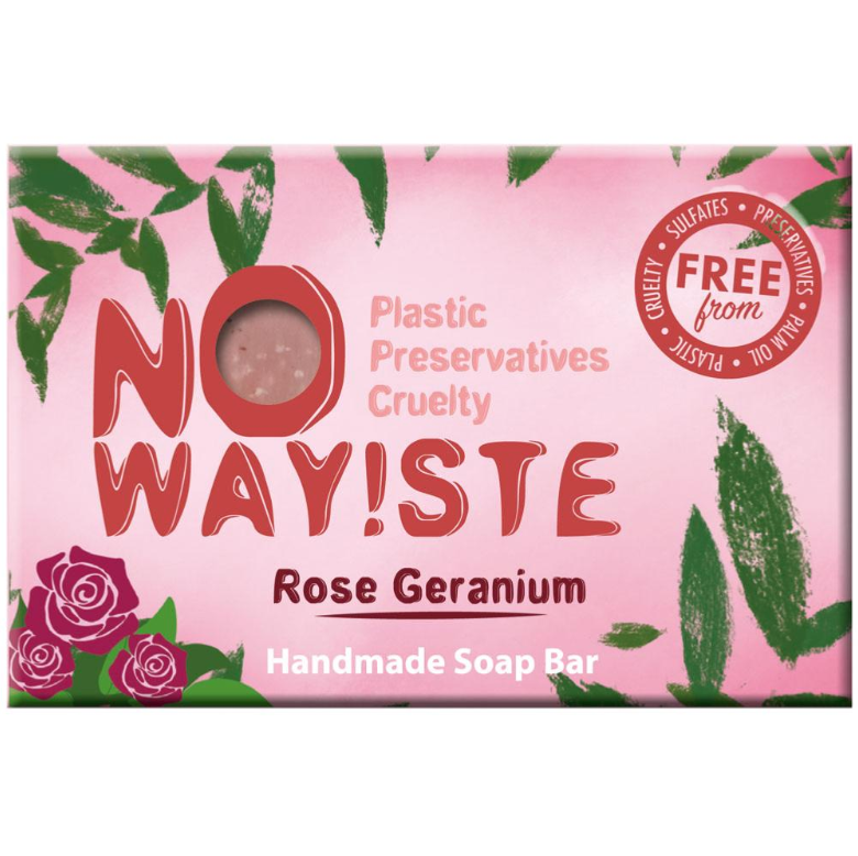 NO WAY!STE Solid Soap Bar - Rose Geranium