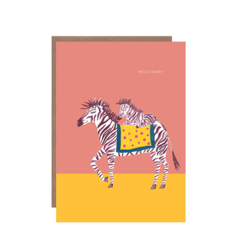 Zebra New Baby Card