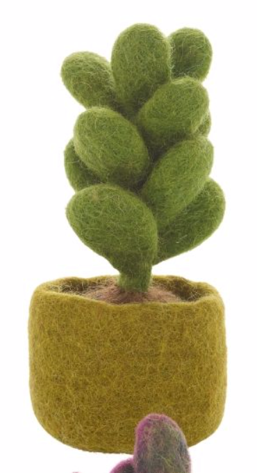 Handmade Fake Miniature Plants Felt Decoration Sedum Succulent