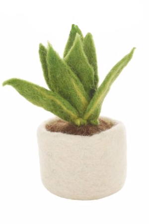 Handmade Fake Miniature Plants Felt Decoration Sansiveria Plant