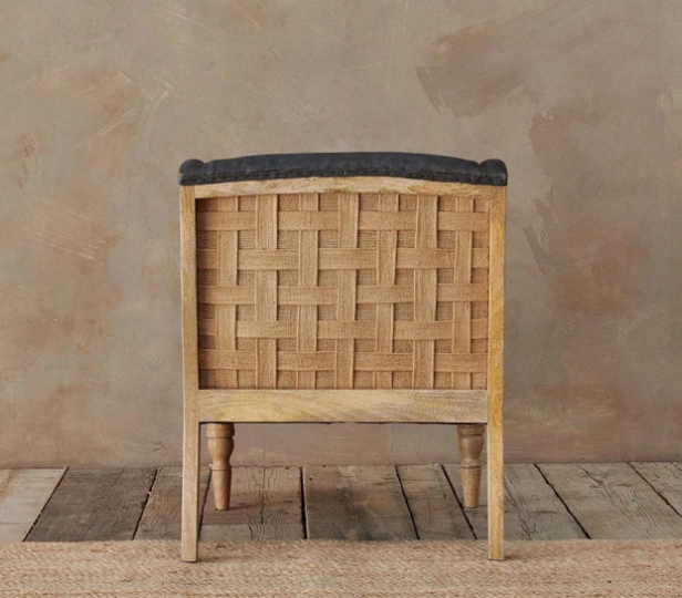 Elbu Linen Chair Charcoal