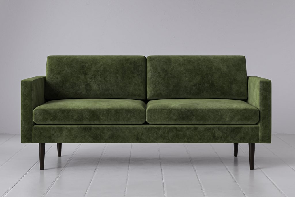 Swyft Model 01 2 Seater Sofa - Mottled Velvet Conifer