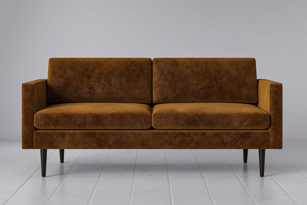 Swyft Model 01 2 Seater Sofa - Ochre Mottled Velvet