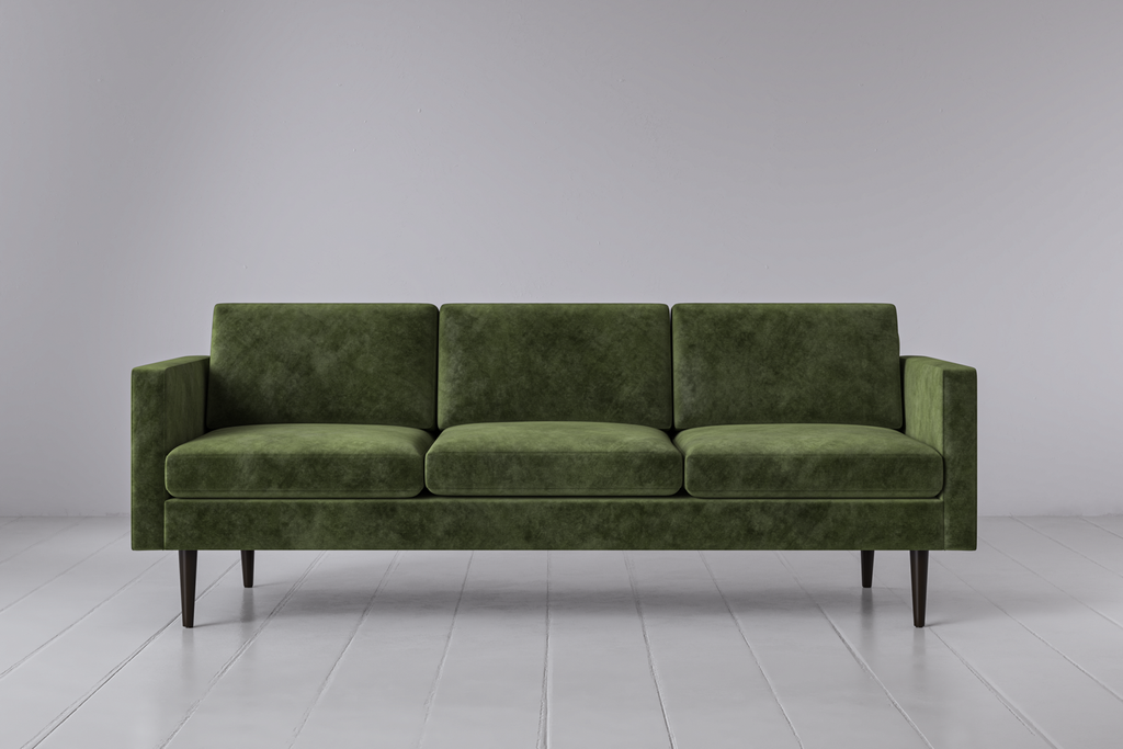 Swyft Model 01 3 Seater Sofa - Conifer Mottled Velvet
