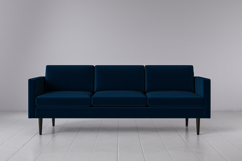 Swyft Model 01 3 Seater Sofa - Indigo Eco Velvet