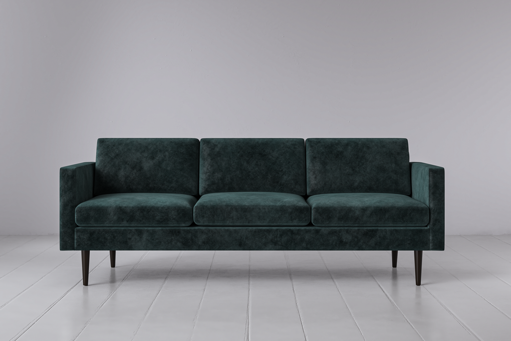 Swyft Model 01 3 Seater Sofa - Ocean Mottled Velvet