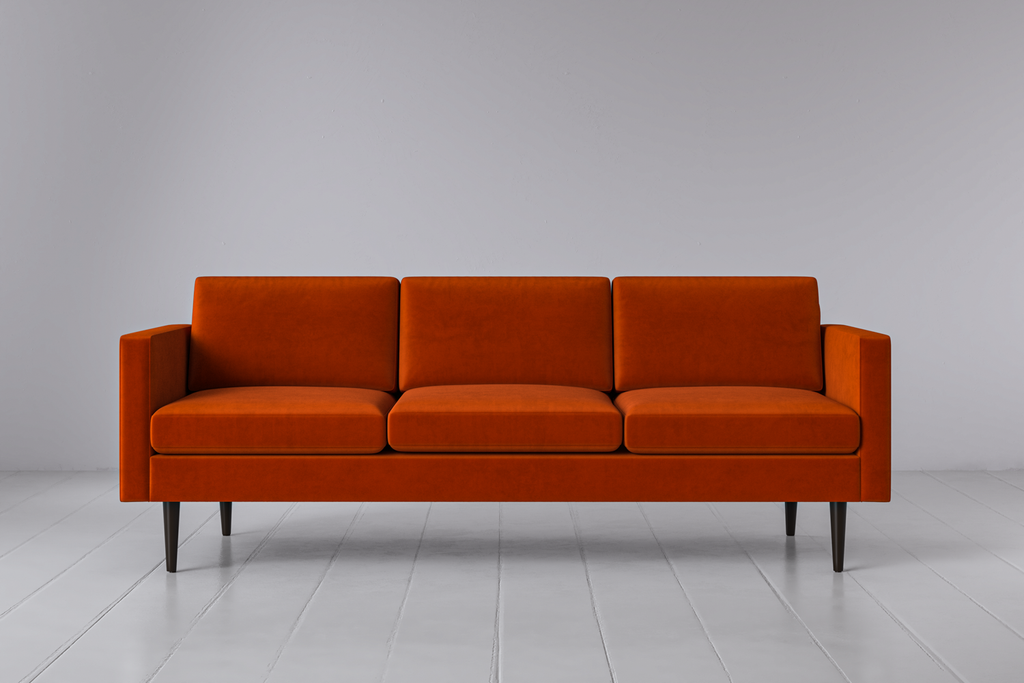 Swyft Model 01 3 Seater Sofa - Paprika Eco Velvet
