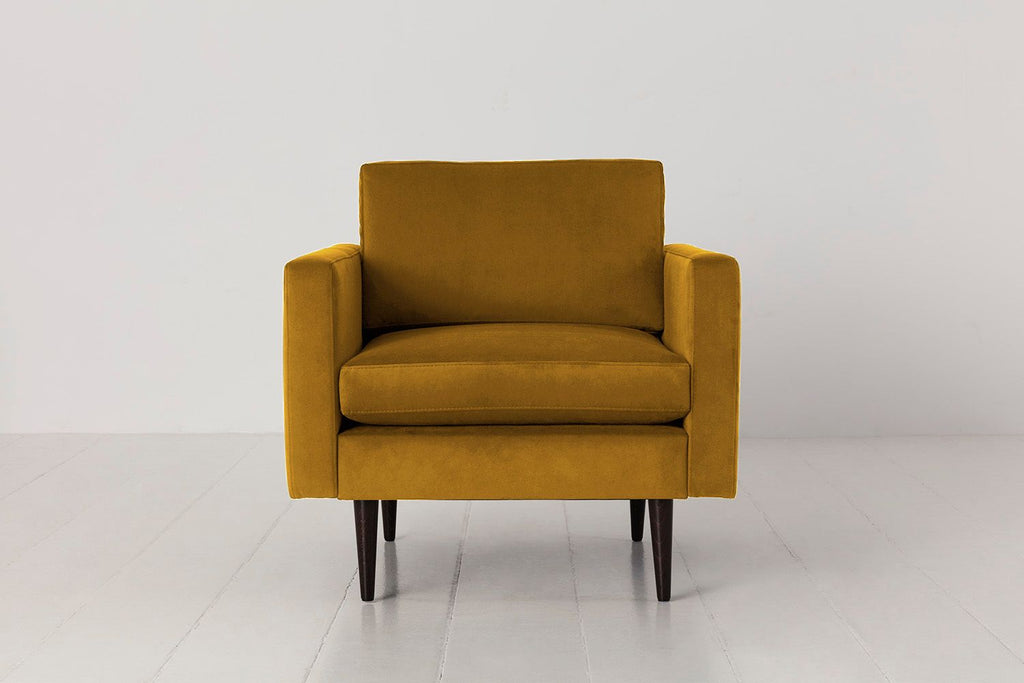 Swyft Model 01 Armchair - Mustard Velvet