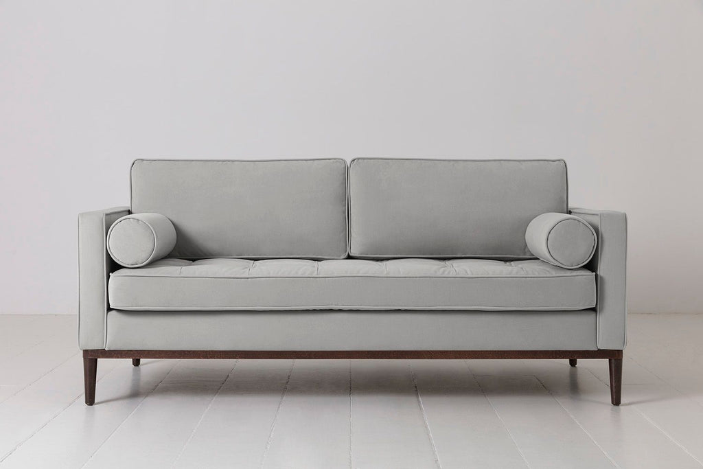 Swyft Model 02 2 Seater Sofa - Light Grey Velvet