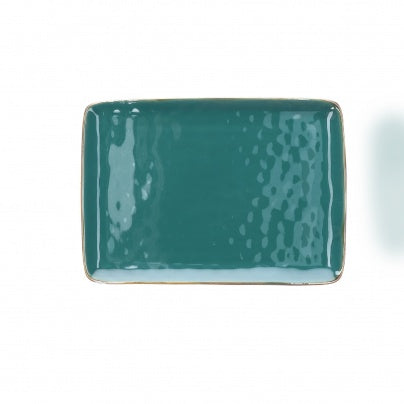 Brightly Coloured Ceramic Tray (27 x 19) Blue
