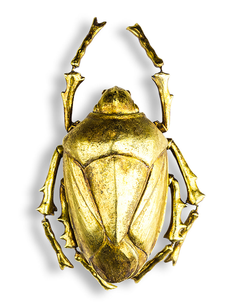 Large Gold Beetle Wall Decor - Style 1