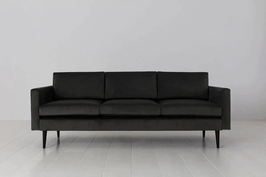 Swyft Model 01 3 Seater Sofa - Charcoal Velvet