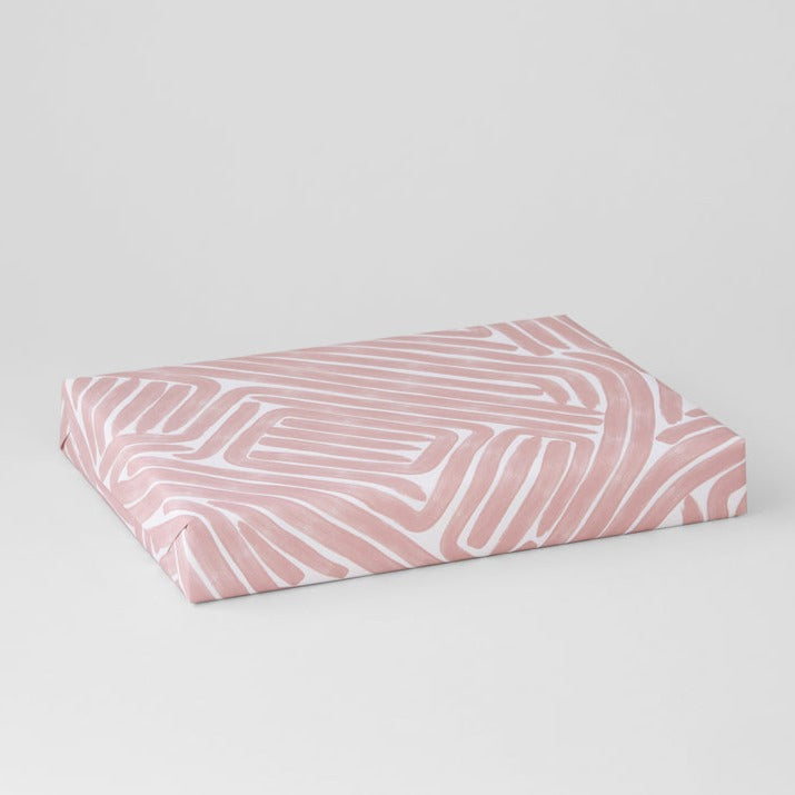Maze Pink Gift Wrap