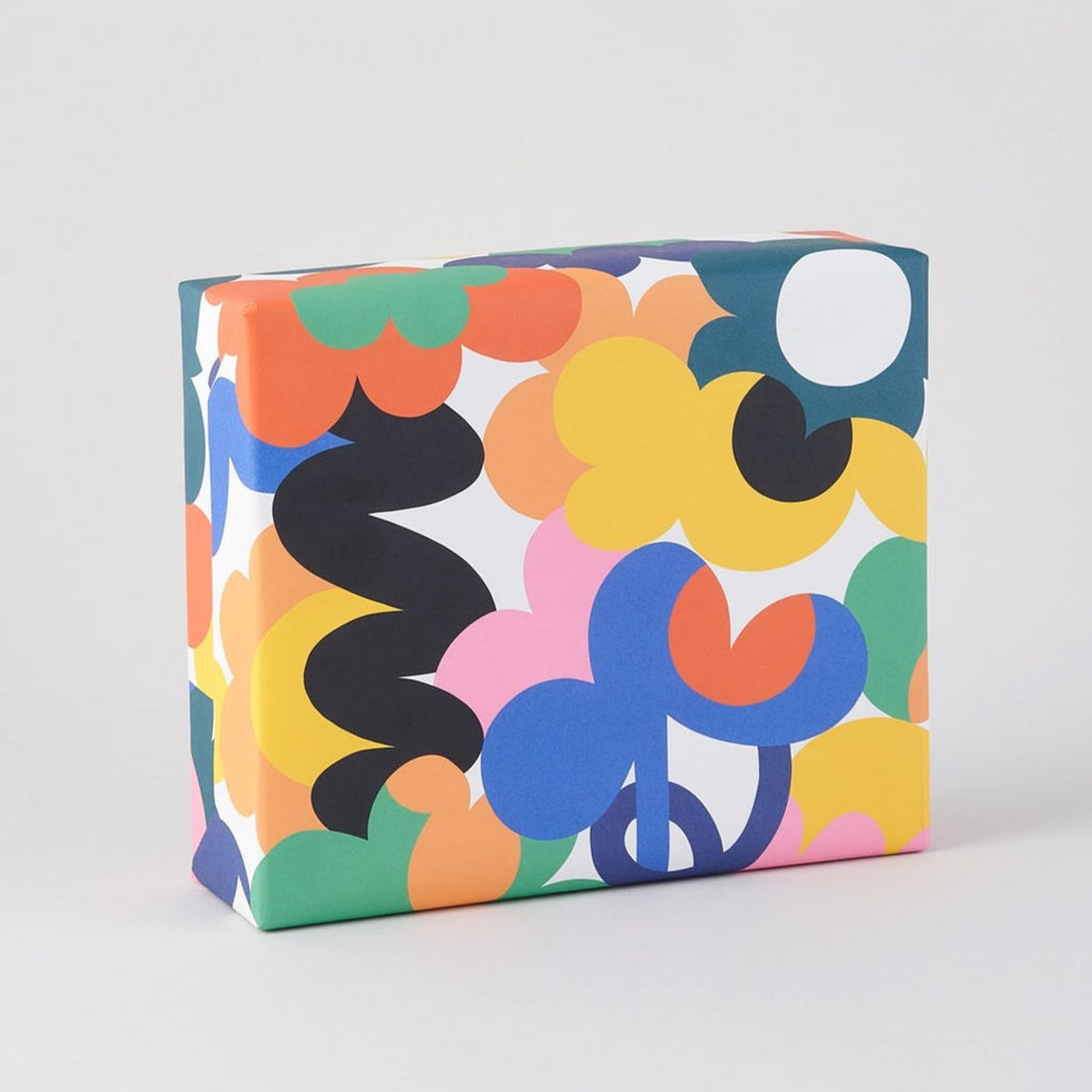 Abstract Flowers Gift Wrap
