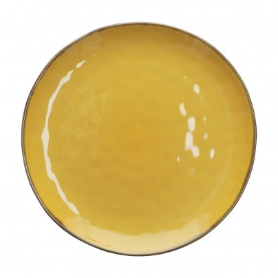 Brightly Coloured Ceramic Platter Yellow