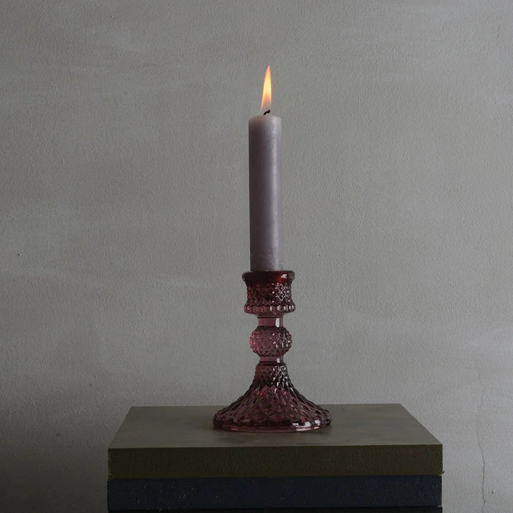 Small Amethyst Candlestick  DISPLAY