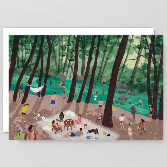 Summer by the Water Art Card