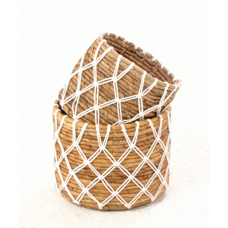 Seagrass Crosshatch Baskets
