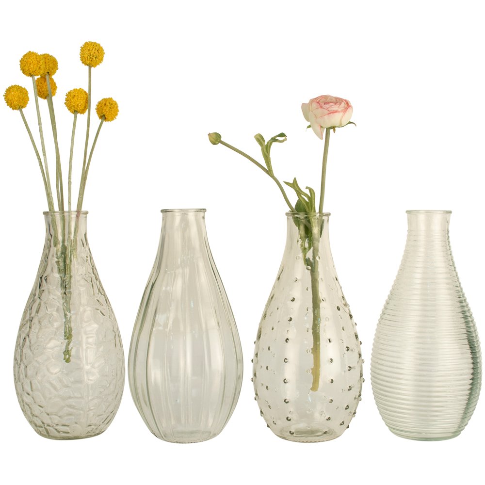 Textured Glass Vases