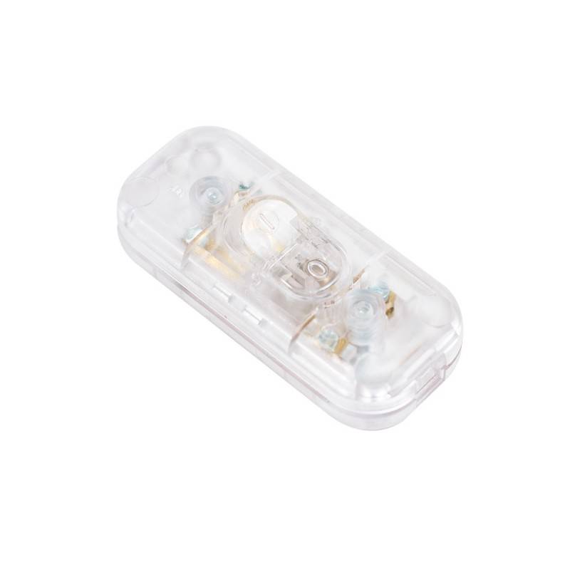 Double Pole In-Line Light Switch - Transparent