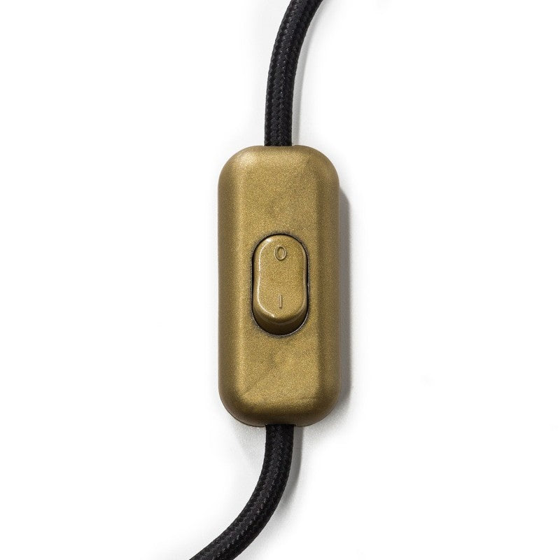 Double Pole In-Line Light Switch - Gold
