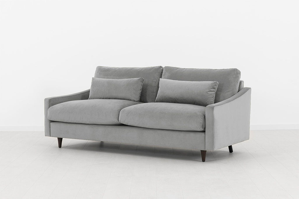 Light Grey Swyft Model 07 3 Seater Sofa