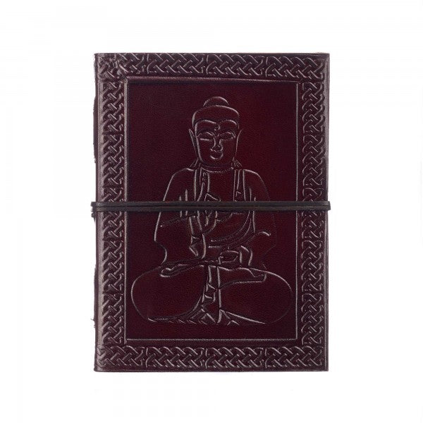 Indra Sitting Buddha Leather Journal