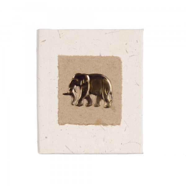 Brass Elephant Dung Notebook small
