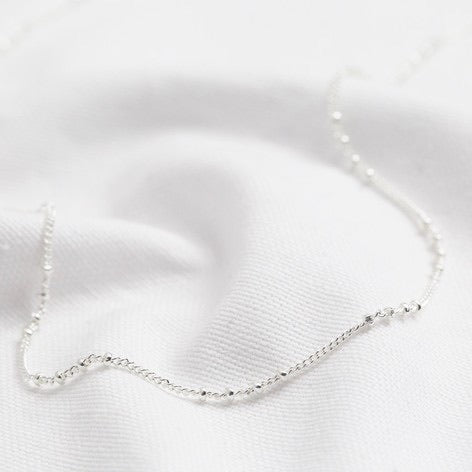 Silver Satellite Chain Necklace Lisa Angel 