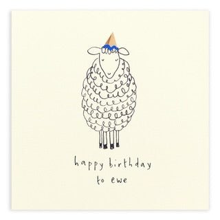 Birthday Pencil Shaving Card “Happy Birthday to Ewe”