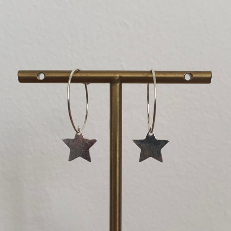 Small Shape Hoop Earrings Stars
