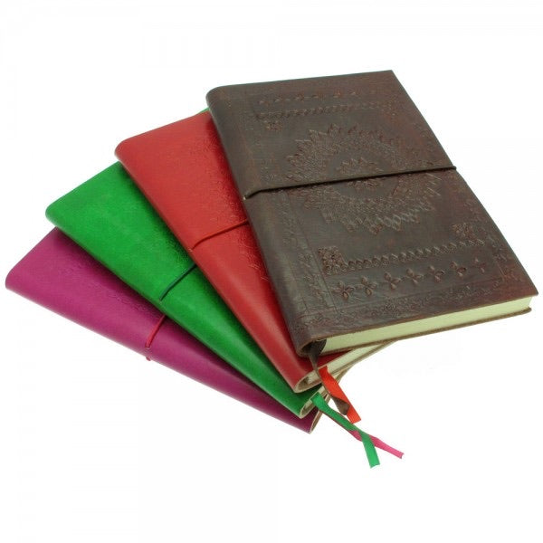Large Leather Embossed Notebook variety of colours.