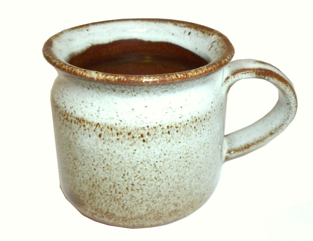 Hand Thrown Ceramic Espresso Mug White Chocolate