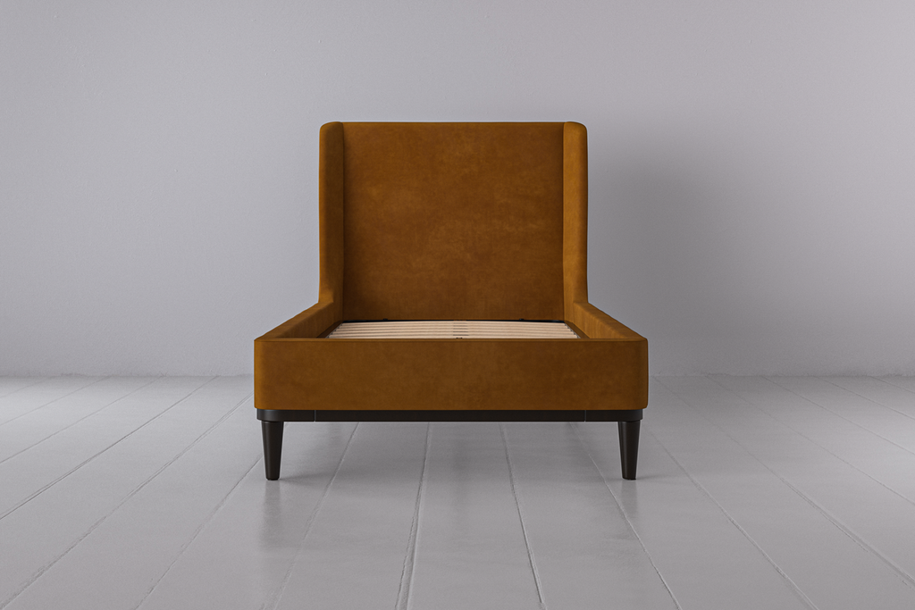 Swyft Bed 02 Single - Tan Suede Front