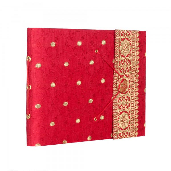 Medium Sari Photo Album Red
