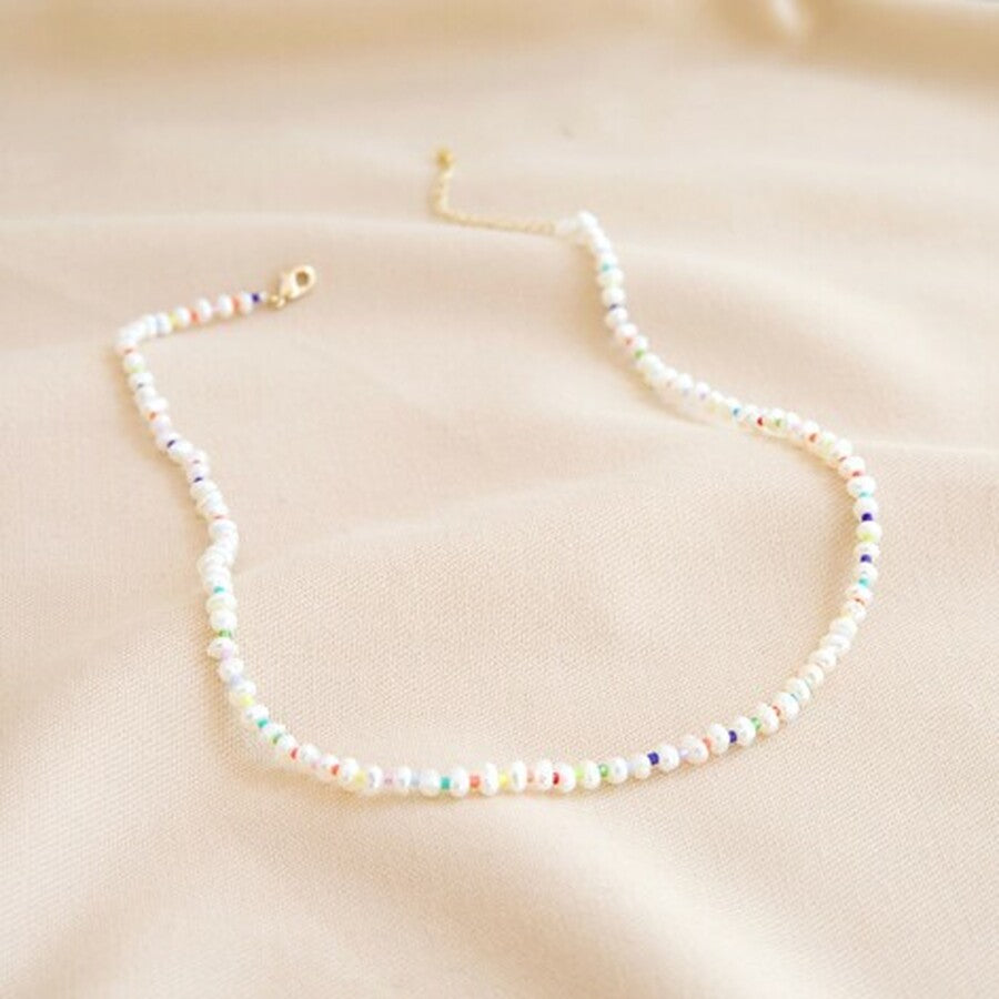 Miyuki Seed & Freshwater Pearl Necklace